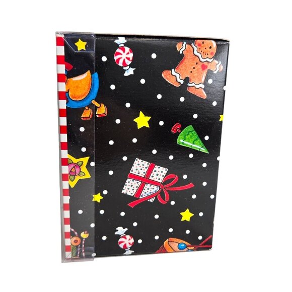 Mary Engelbreit Kurt S Adler Ornament Black Flower Teapot Glass Christmas W Box - Picture 3 of 6